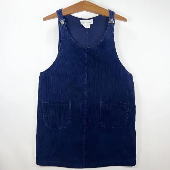 VTG 90’s Motherhood Corduroy Jumper Dress - M - Picture 1 of 7